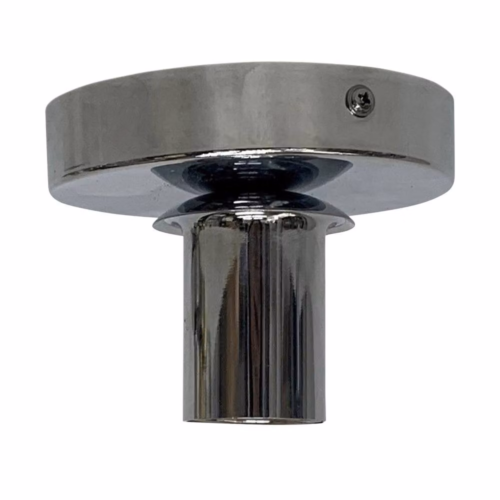 First Choice Lighting Cynthia Set of 2 Chrome Round LED Ceiling Flush Lights in Silver – 2