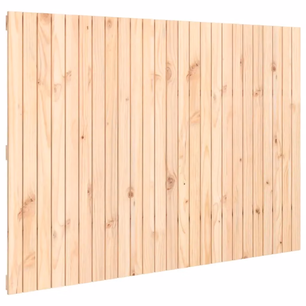 Berkfield Home Rustic Solid Wood Pine Wall Headboard, Brown, W: 159.5 cm, D: 3 cm, H: 110 cm
