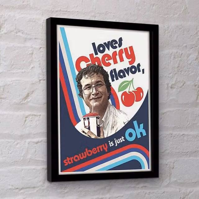 Stranger Things No Cherry No Deal Multicolour Retro Typography Paper Poster