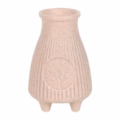 KDMD Beige Ribbed Ceramic Palo Santo Brick Burner