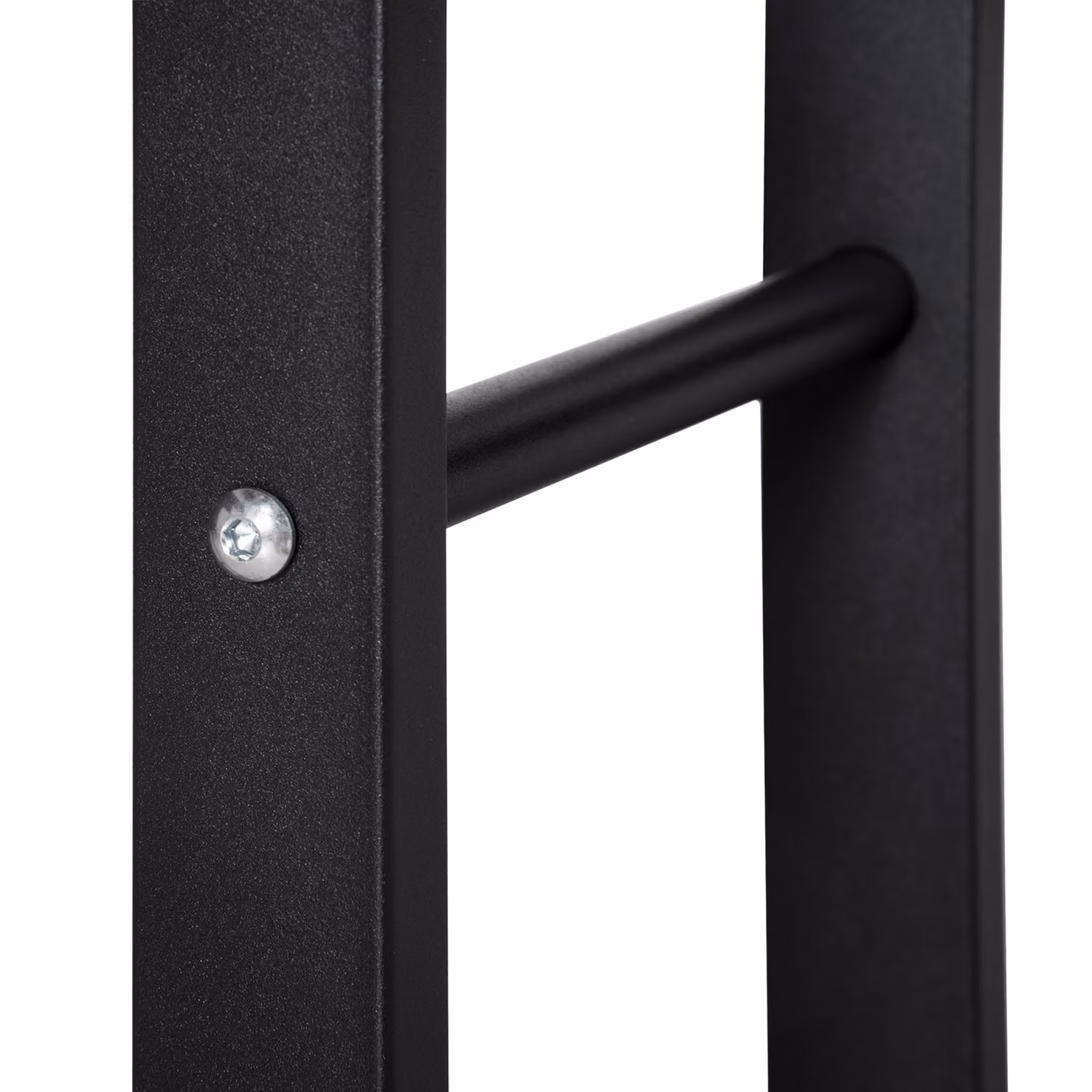 HOMCOM Metal Firewood Log Holder, Tall Indoor and Outdoor Wood Storage Rack with Side Rails, Black, W: 40 cm, D: 25 cm, H: 100 cm – 7
