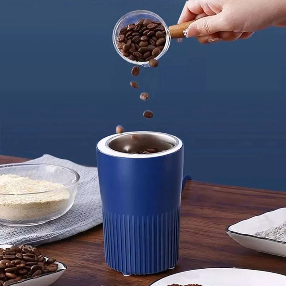 SPETLEK Electric Coffee Bean Grinder with Stainless Steel Blades in Blue – 3