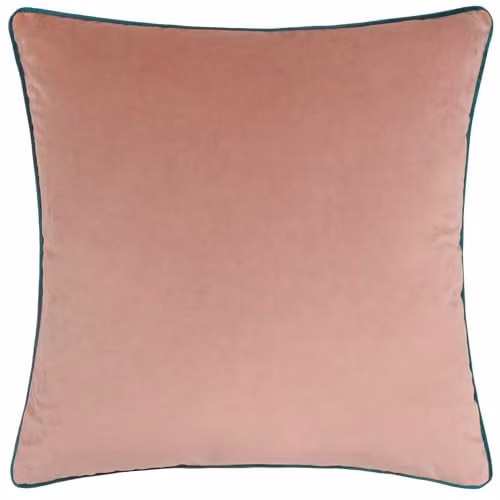 Riva Home Meridian Signature Collection Square Velvet Cushion in Pink or Turquoise, 55 x 55 cm – 1