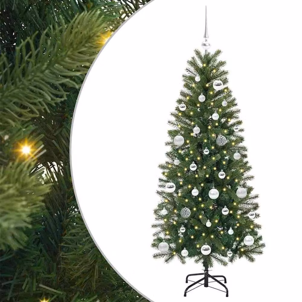 Berkfield Home Elegant Green Artificial Christmas Tree with 150 LEDs, Height: 150 cm – 3