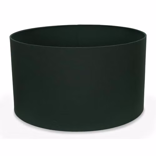 MiniSun Modern Forest Green Fabric Drum Light Shade, Width: 45 cm – 1