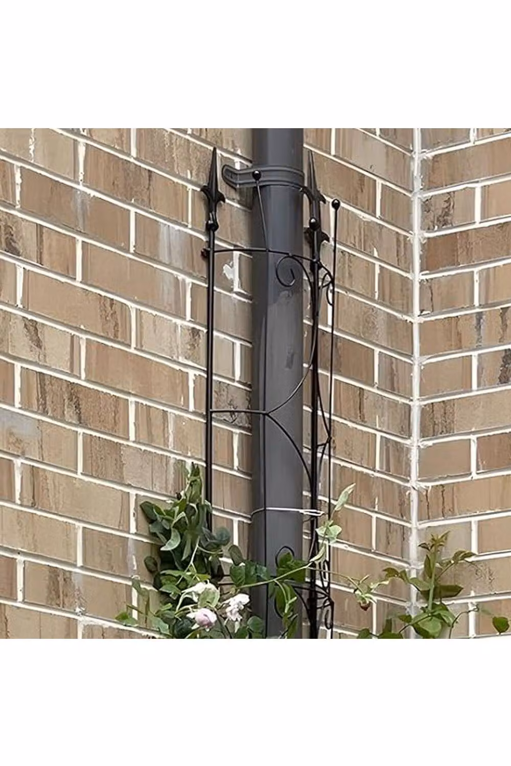 Living and Home 2 Pack of Black Metal Garden Trellis Racks for Potted Climbing Plants – 4