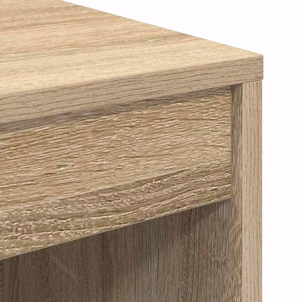 Berkfield Home Sonoma Oak Writing Desk in Light Tan, W/D/H: 100 x 40 x 76 cm – 4