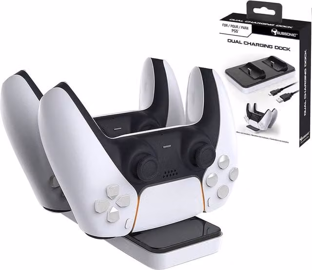 Subsonic DualSense PS5 Charging Dock with USB-C, Black
