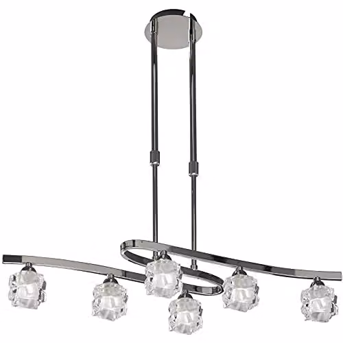 Mantra Iluminación Ice 6-Light Pendant Light in Polished Chrome