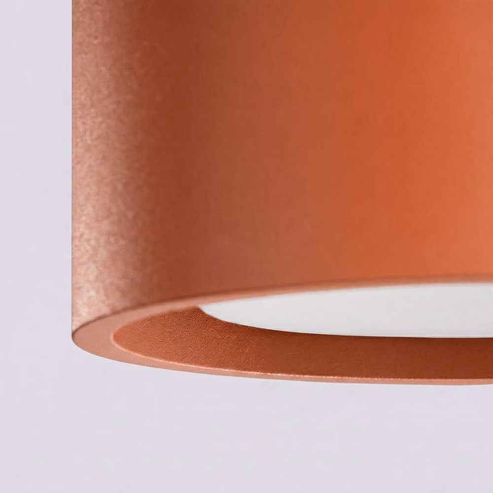 Sollux Lighting minimalist round ceramic ceiling lamp in terracotta, W/D/H: 21 x 21 x 10 cm – 3