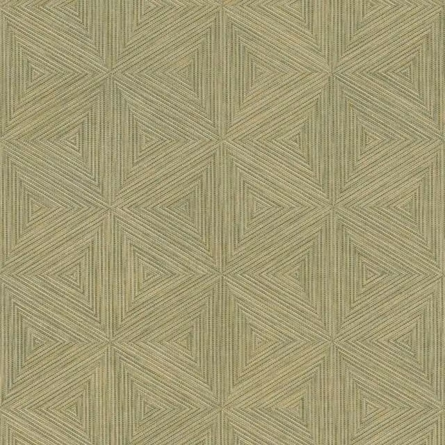 Rasch Boho Geometric Textured Vinyl Wallpaper in Green