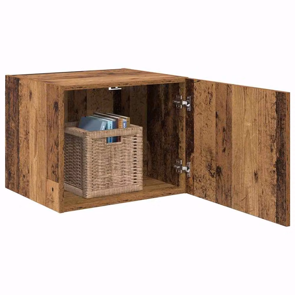 Berkfield Home Wall Mounted Cabinet in Old Wood Brown, W/D/H: 50 x 42.5 x 40 cm – 2