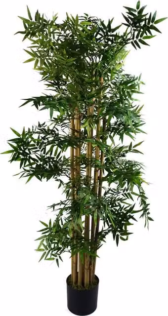 Extra Large Artificial Oriental Bamboo Tree in Green and Black