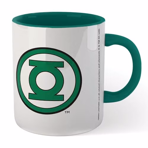 Zavvi Green Lantern Ceramic Mug in Green, White and Multicolour
