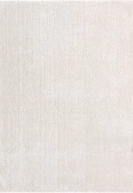 Desire Rugs Comfy Washable Low Pile Living Room Area Rug in Beige and White, W: 120 cm, L: 160 cm