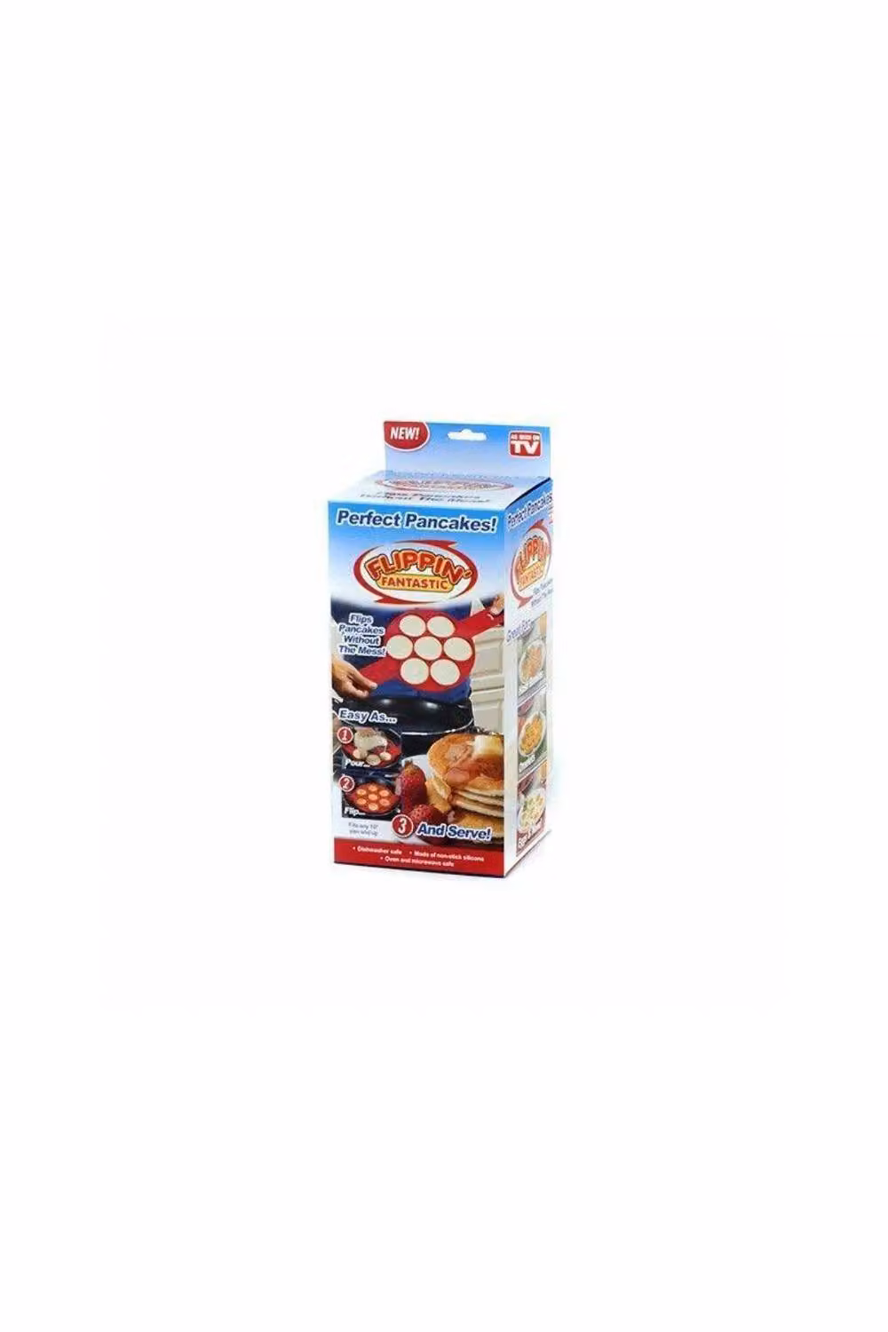KDMD Red Non-Stick Silicone Pancake and Muffin Maker Pan – 2