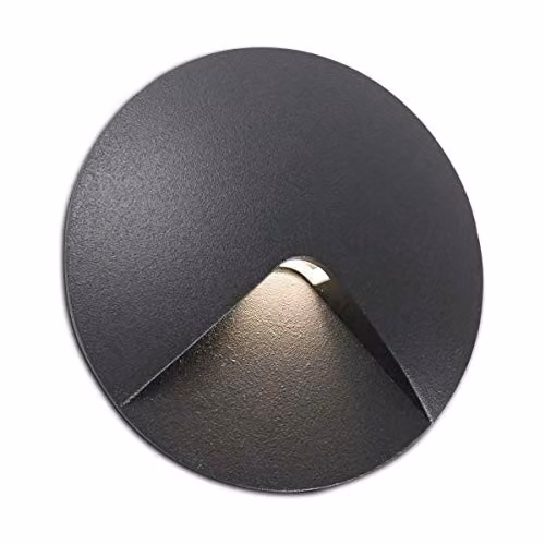 Netlighting Faro Barcelona Round LED Ground Recessed Outdoor Light, Grey, IP44 – 2