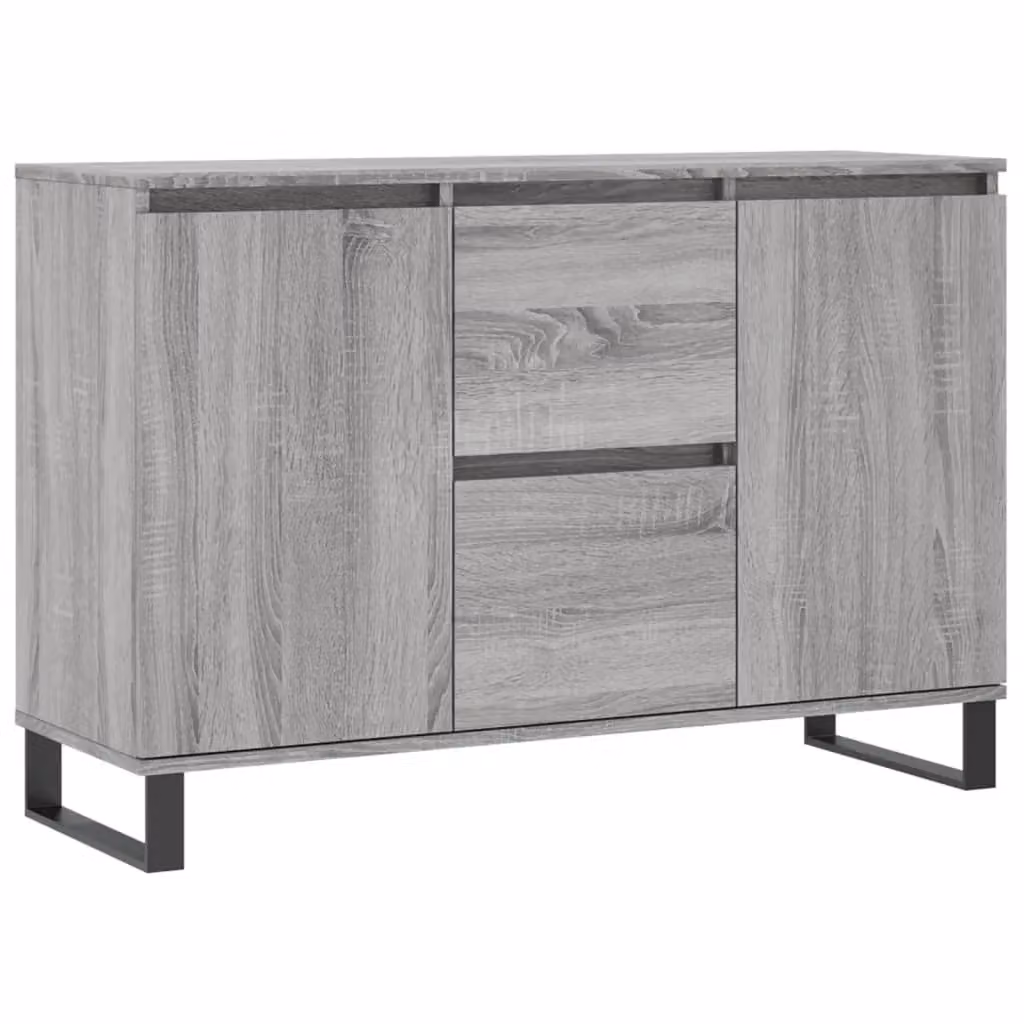 Berkfield Home Grey Sonoma Sideboard, W: 104 cm, D: 35 cm, H: 70 cm – 2