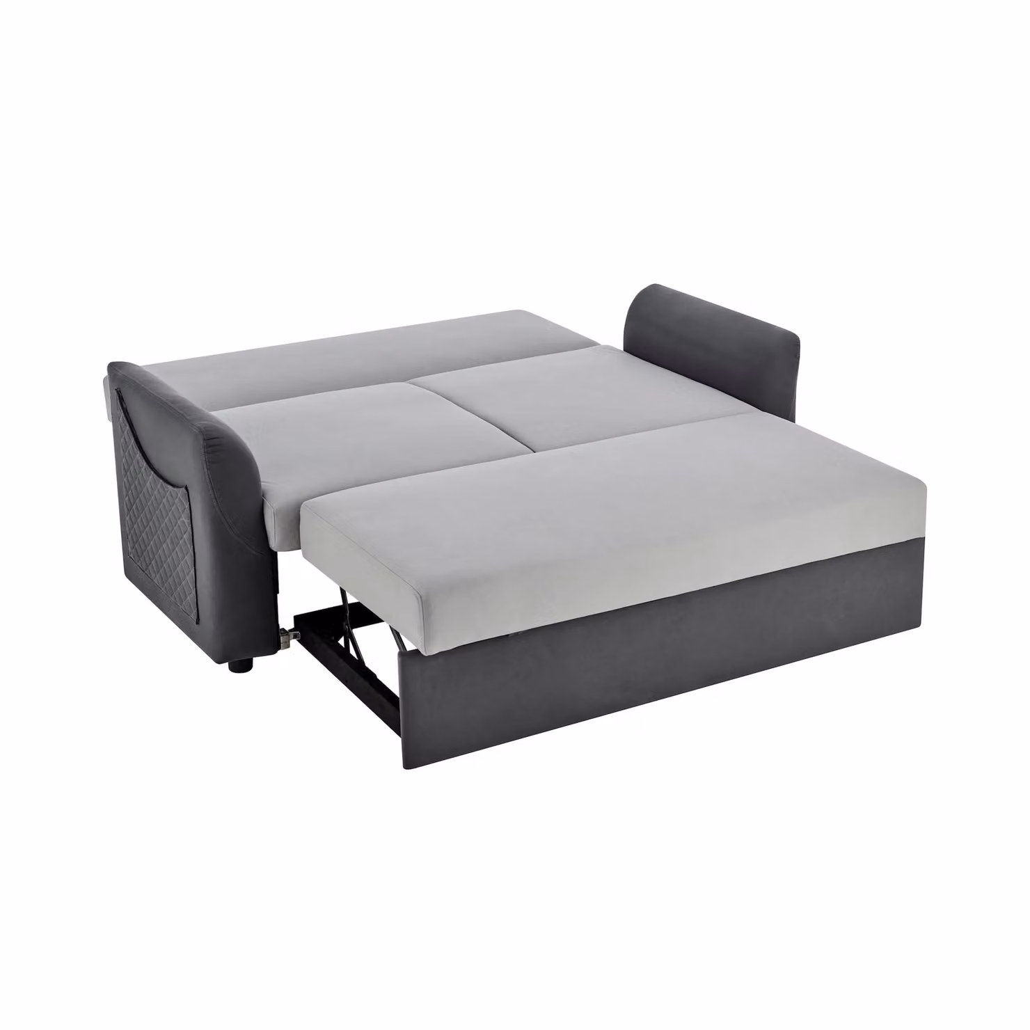 Bravich LTD Rhona Grey Microfibre Two Seater Pull Out Sofa Bed – 2