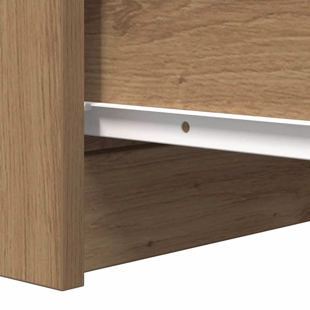 Berkfield Home Artisan Oak Sideboard in Brown, W/D/H: 37.5 x 35 x 76 cm – 2