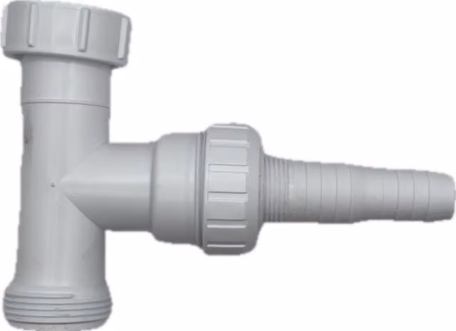 McAlpine Multifit 1.25 inch Plastic Washer Tee Branch in White