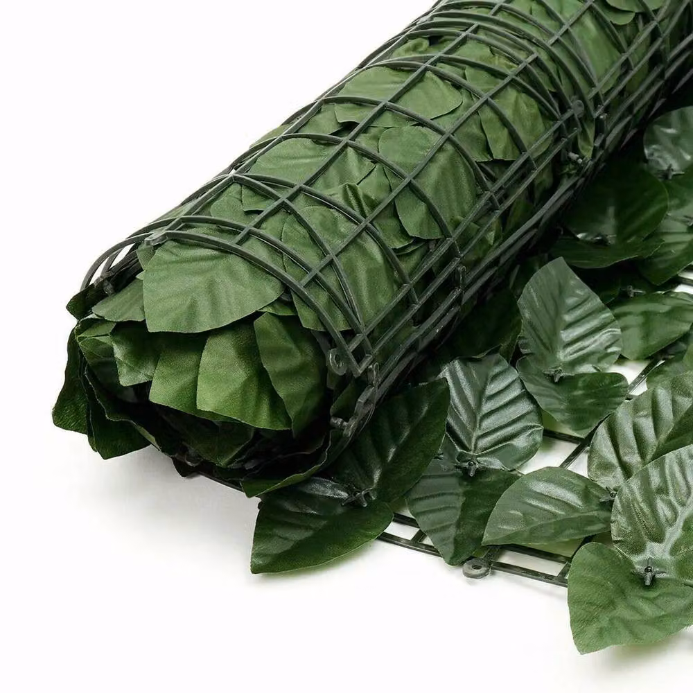 Dprodo Artificial Ivy Leaf Wall Screen, Green Floral Hedge Panel – 4