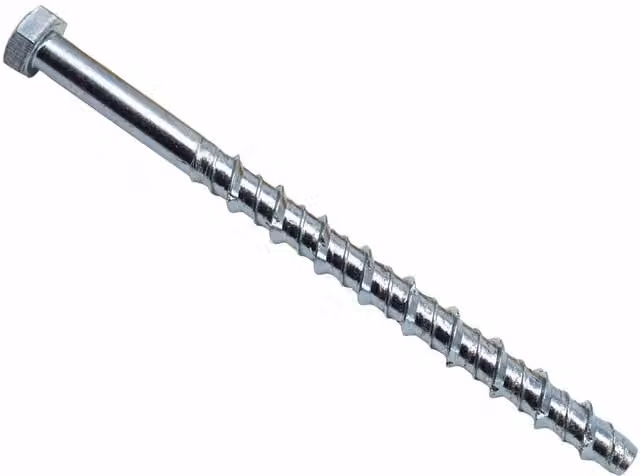 Masonmate Hex Galvanised Concrete Screwbolt in Silver