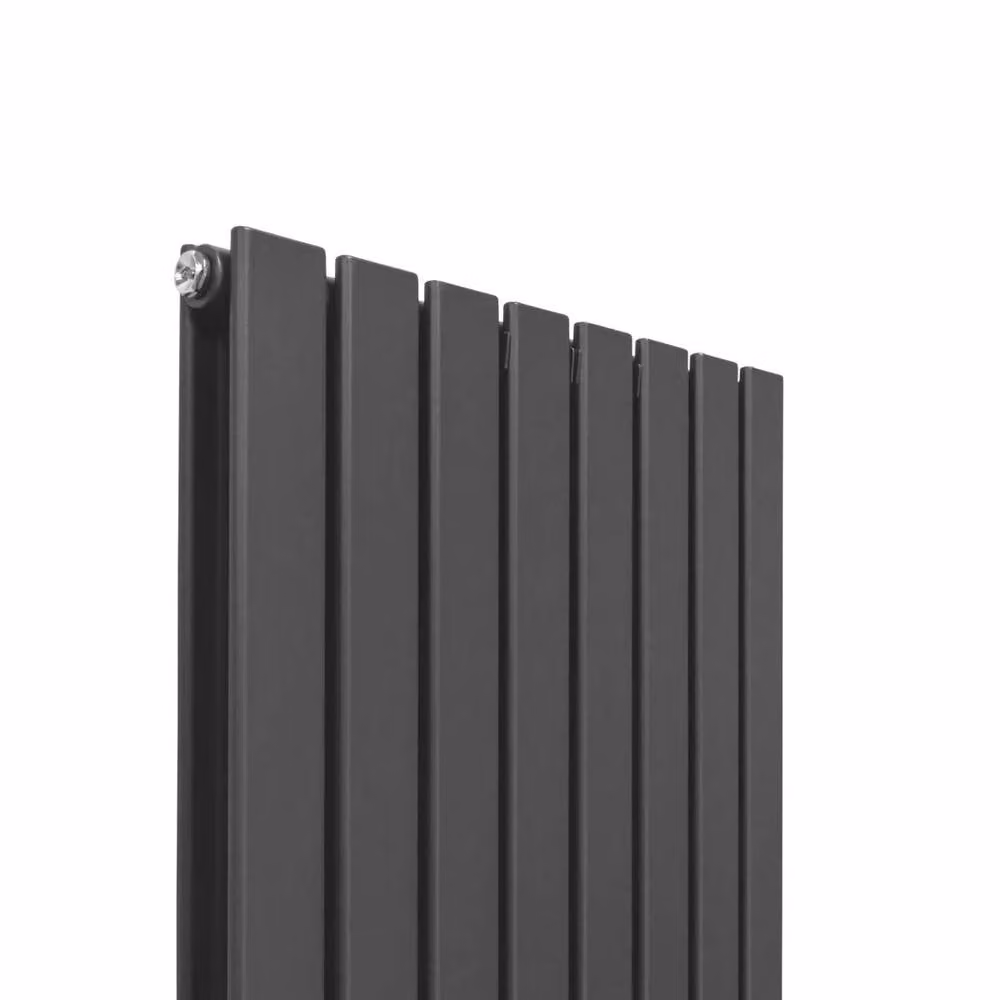 Monstershop Designer Flat Panel Steel Wall Mounted Radiator in Anthracite Grey, H: 180.0 cm, W: 56.0 cm – 3