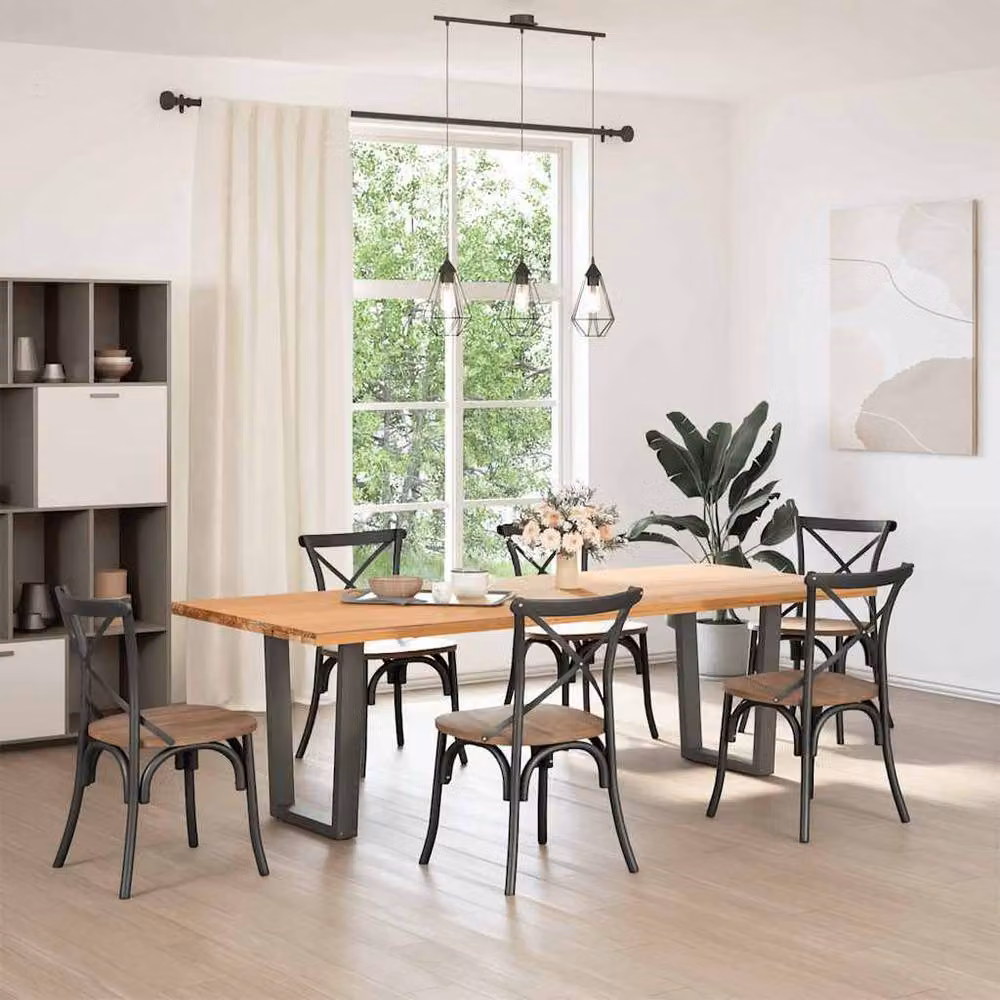 Berkfield Home Modern V-Shape Dining Table Legs, 2 Pieces, Anthracite Grey, W/H: 60 x 72-73.3 cm – 3