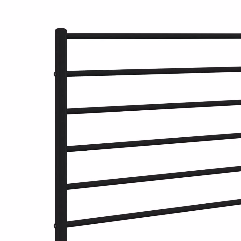 Berkfield Home Classic Metal Headboard in Black, Width: 90 cm – 4