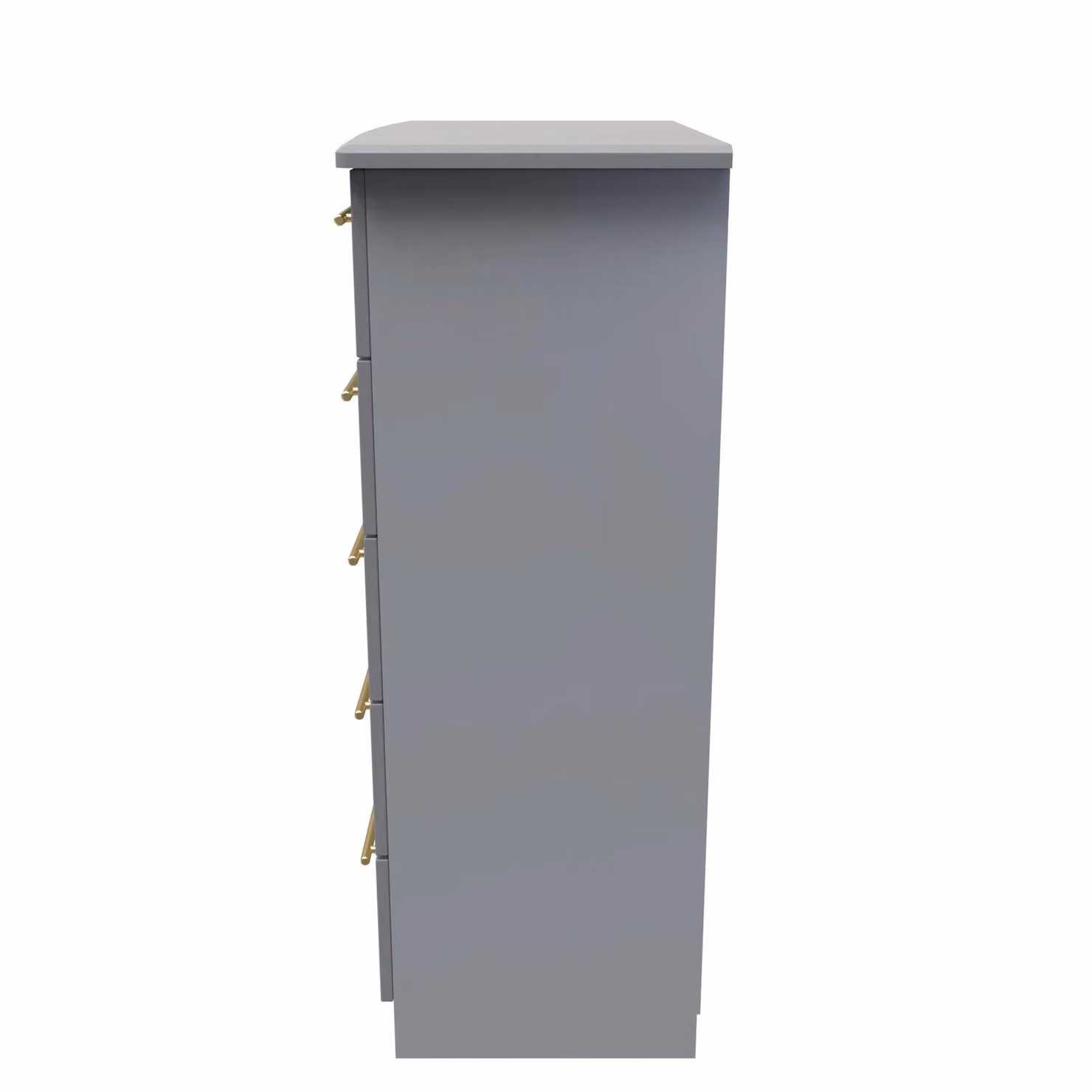 Helmsley 5 Drawer Chest in Dark Grey with Gold Accents, Ready Assembled – 2