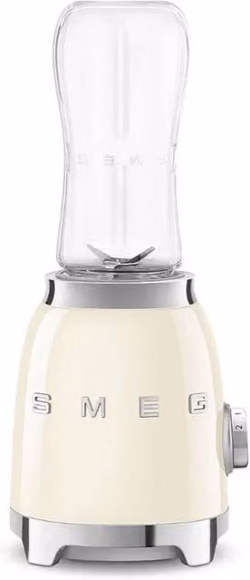 Smeg PBF00 Retro 50s Style Compact Personal Blender with Single Plastic Bottle in Beige