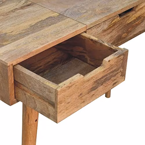 Artisan Furniture Classic Mango Wood Dressing Table in Brown, W/D/H: 100 x 40 x 78 cm – 4