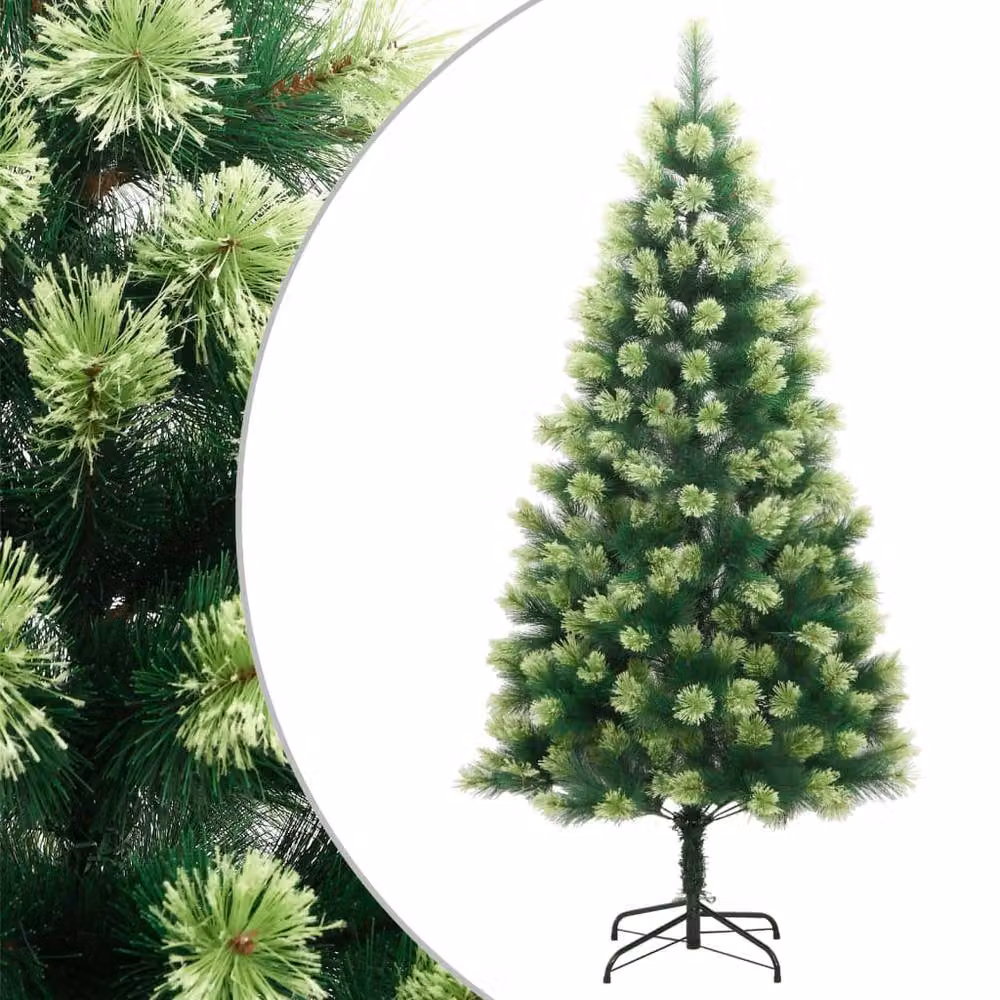 Berkfield Home Beautiful Green Artificial Hinged Christmas Tree with Stand, Height: 240 cm – 2
