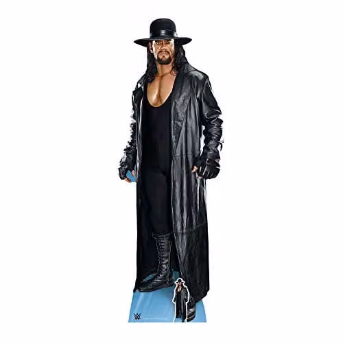 Star Cutouts Ltd Undertaker Legend Trademark Hat and Coat Cardboard Standee, Multicolour, H x W x D: 194 x 67 x 194 cm