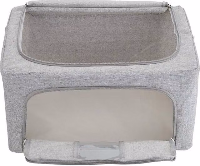 KORVIXA 100L Folding Storage Box in Grey – 1
