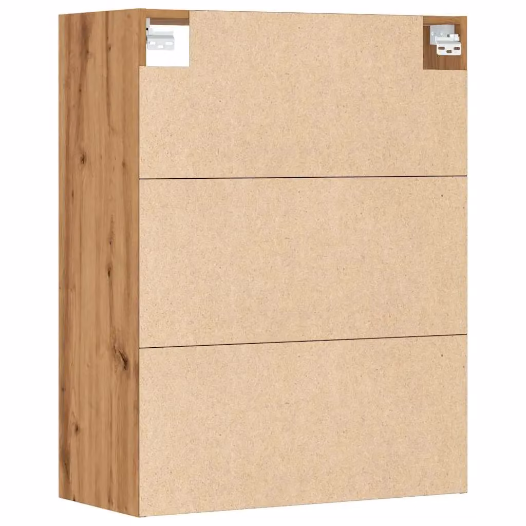 Berkfield Home Artisan Oak Hanging Wall Cabinet in Brown, W/D/H: 69.5 x 32.5 x 90 cm – 5