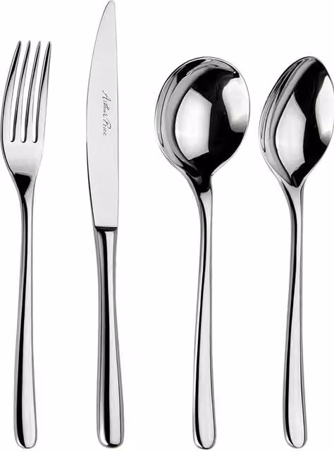 Arthur Price Signature Warwick 42 Piece Stainless Steel Cutlery Set for 6 People in Silver – 1