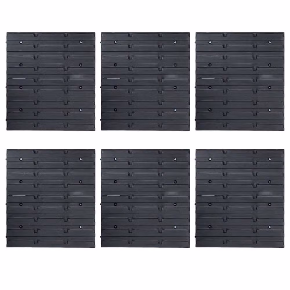 Berkfield Home 96 Piece Wall Mountable Storage Bin Kit in Red and Black – 1