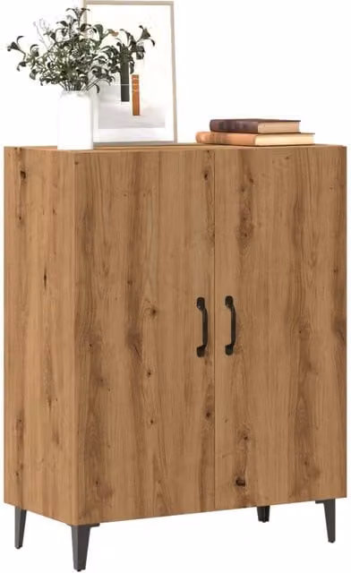 Berkfield Home Artisan Oak Sideboard in Brown, W/D/H: 70 x 34 x 90 cm
