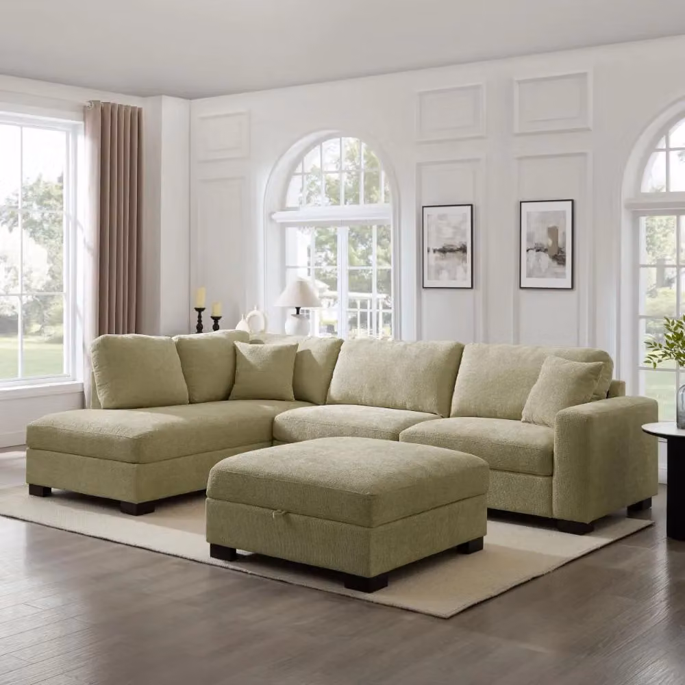 Home Detail Tate Storage Footstool in Green, W/D/H: 48 x 48 x 48 cm – 3