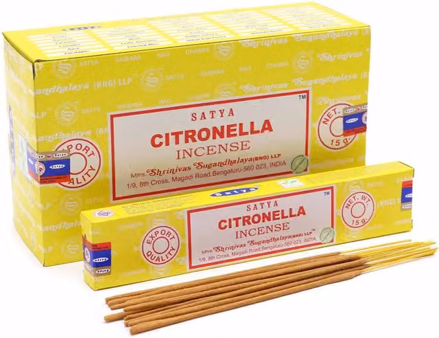 Satya Citronella Incense Sticks, Yellow