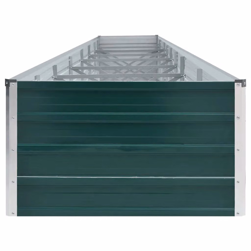 Berkfield Home Garden Green Galvanised Steel Raised Bed W: 600 cm, D: 80 cm, H: 45 cm – 2