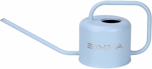 Simpa Metal Watering Can with Long Spout, 1.1 l, Blue – 1