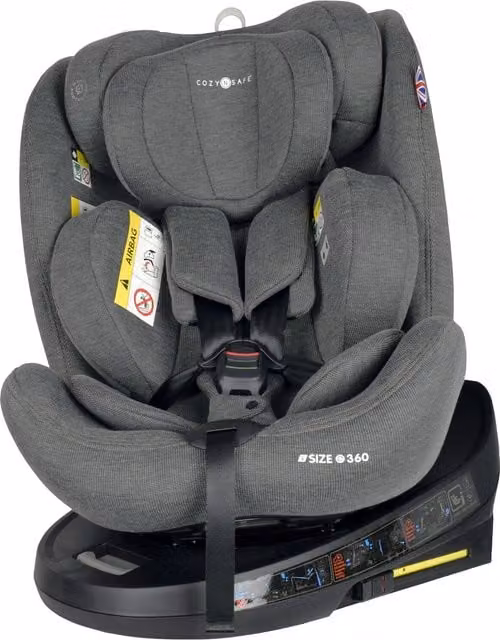 Cozy N Safe Apollo i-Size 360 Rotation Child Car Seat, Grey