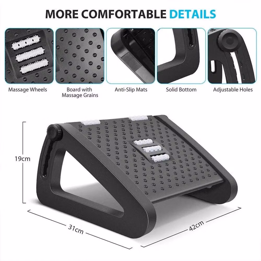 FLAVORA Ergonomic Office Foot Rest in Black – 2
