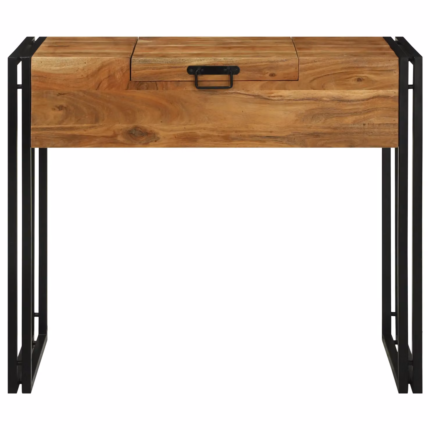 Berkfield Home Modern Acacia Wood Dressing Table in Brown, W: 90 cm, D: 50 cm, H: 75 cm – 3