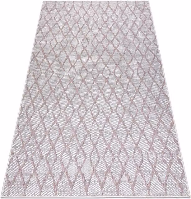 RugsX Sion Beige Diamond Pattern Flat Weave Rectangular Rug, W: 160 cm, L: 220 cm