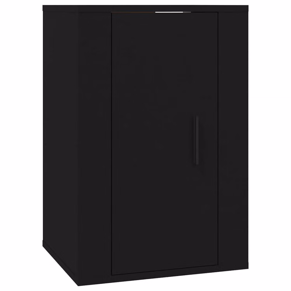 Berkfield Home Set of 2 Modern Wall Mounted TV Cabinets in Black, W: 40 cm, D: 34.5 cm, H: 60 cm – 5