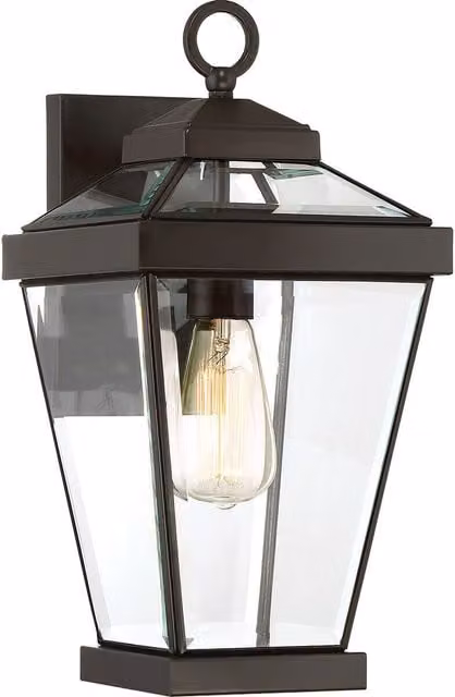 Loops Western Bronze Outdoor IP44 LED Wall Lantern with E27 Bulb